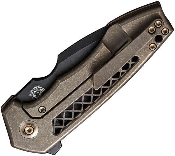 We Knife Co Ltd Harpen Framelock Folding Knife Bronze Titanium 3" CPM-20CV
