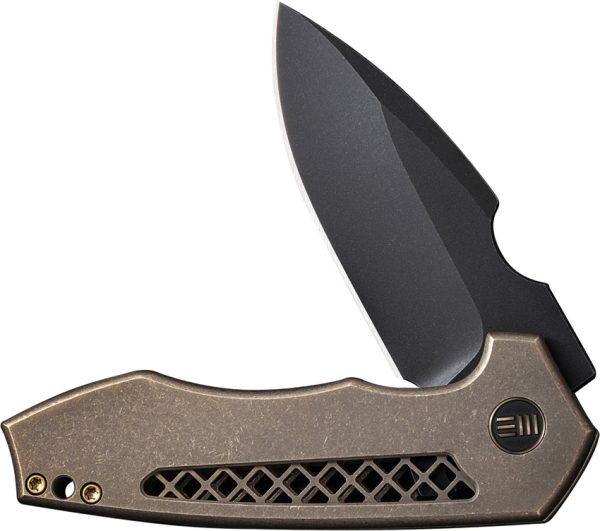 We Knife Co Ltd Harpen Framelock Folding Knife Bronze Titanium 3" CPM-20CV