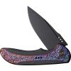 We Knife Co Ltd Equivik Framelock Folding Knife 3.5" CPM-20CV Black