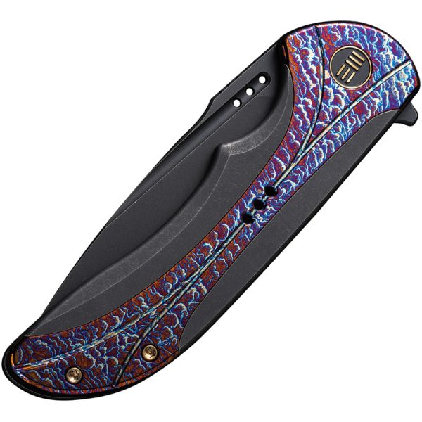 We Knife Co Ltd Equivik Framelock Folding Knife 3.5" CPM-20CV Black