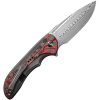 We Knife Co Ltd Equivik Framelock 3.5" Damasteel Gray Titanium