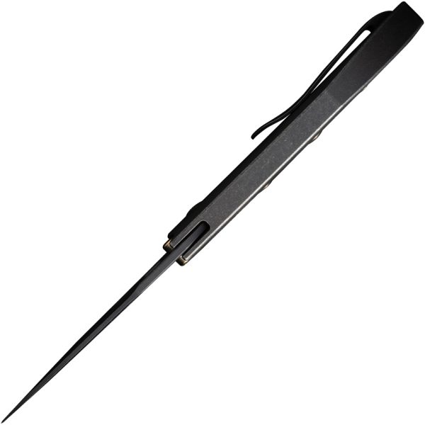 We Knife Co Ltd Attor Framelock 3.5in CPM-20CV Black Titanium