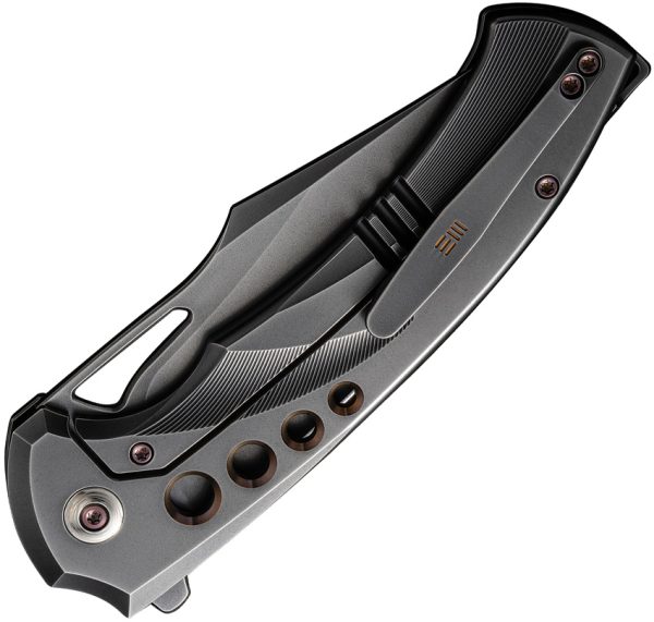 We Knife Co Ltd Swiftfin Framelock Folding Knife Gray CPM-20CV