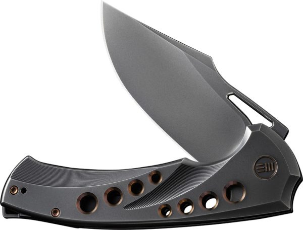 We Knife Co Ltd Swiftfin Framelock Folding Knife Gray CPM-20CV