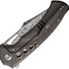We Knife Co Ltd Swiftfin Framelock 3.88" Damasteel Folding Knife