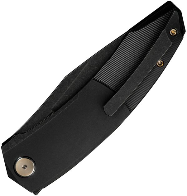 We Knife Co Ltd Sine Wave Linerlock Folding Knife 3.88" Black M390