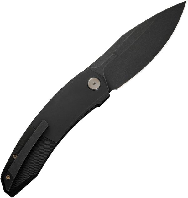 We Knife Co Ltd Sine Wave Linerlock Folding Knife 3.88" Black M390