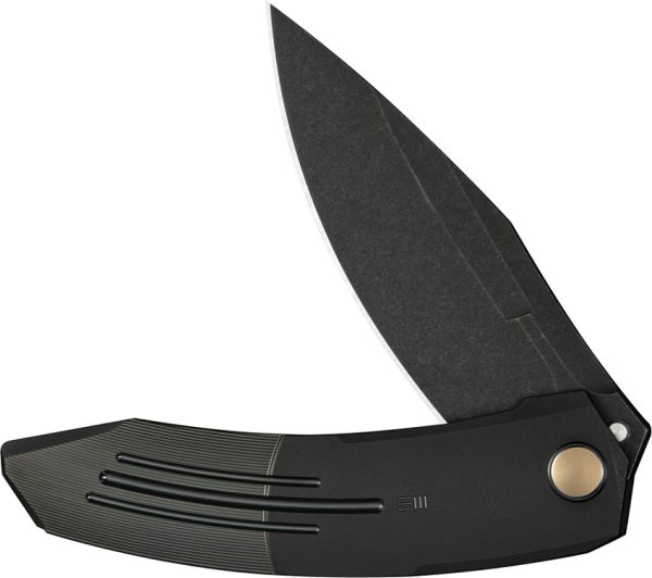 We Knife Co Ltd Sine Wave Linerlock Folding Knife 3.88" Black M390