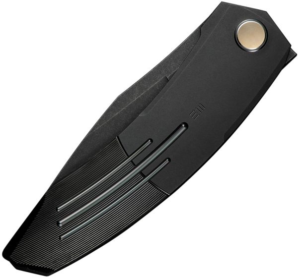 We Knife Co Ltd Sine Wave Linerlock Folding Knife 3.88" Black M390