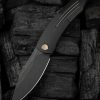 We Knife Co Ltd Sine Wave Linerlock Folding Knife 3.88" Black M390