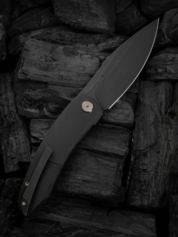 We Knife Co Ltd Sine Wave Linerlock Folding Knife 3.88" Black M390