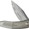 We Knife Co Ltd Sine Wave Damasteel Linerlock Folding Knife