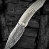 We Knife Co Ltd Sine Wave Damasteel Linerlock Folding Knife