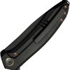 We Knife Co Ltd Acuminal Framelock Black Folding Knife 4" Vanax Blade
