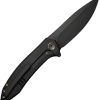 We Knife Co Ltd Acuminal Framelock Black Folding Knife 4" Vanax Blade