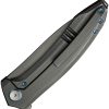 We Knife Co Ltd Acuminal Framelock 4" Vanax Gray Titanium Folding Knife