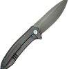 We Knife Co Ltd Acuminal Framelock 4" Vanax Gray Titanium Folding Knife
