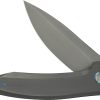 We Knife Co Ltd Acuminal Framelock 4" Vanax Gray Titanium Folding Knife