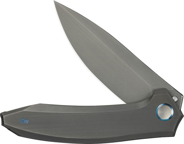 We Knife Co Ltd Acuminal Framelock 4" Vanax Gray Titanium Folding Knife