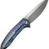 We Knife Co Ltd Acuminal Framelock Folding Knife 4" Vanax Blade Red