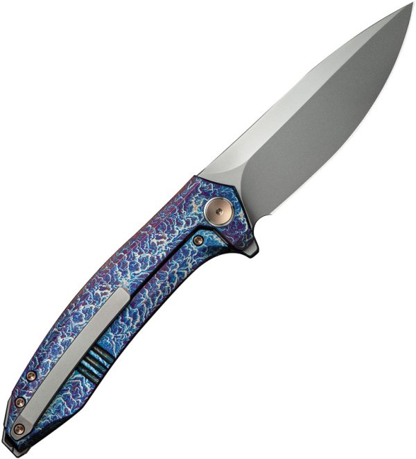 We Knife Co Ltd Acuminal Framelock Folding Knife 4" Vanax Blade Red