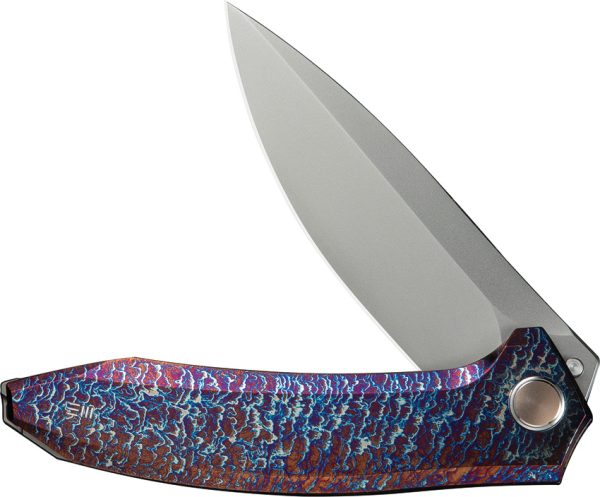 We Knife Co Ltd Acuminal Framelock Folding Knife 4" Vanax Blade Red
