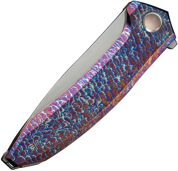 We Knife Co Ltd Acuminal Framelock Folding Knife 4" Vanax Blade Red