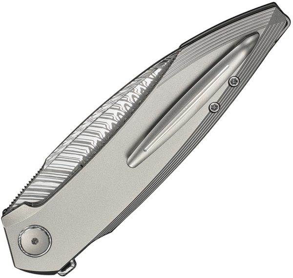 We Knife Co Ltd Fluxor Nested Linerlock Damasteel Folding Knife