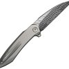 We Knife Co Ltd Fluxor Nested Linerlock Damasteel Folding Knife
