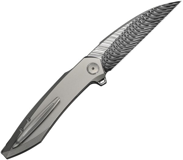 We Knife Co Ltd Fluxor Nested Linerlock Damasteel Folding Knife