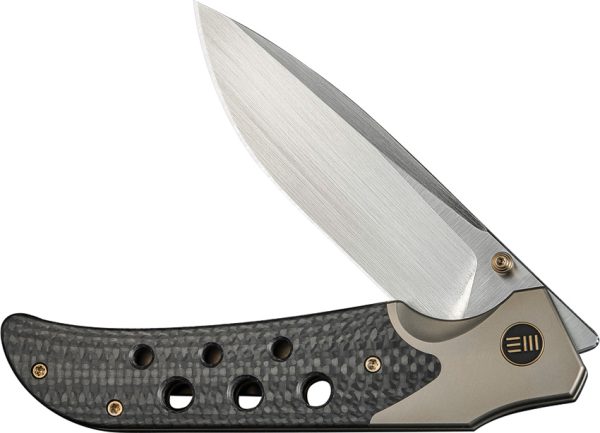We Knife Co Ltd Guthrie Bolster Lock Folding Knife 4" CPM-20CV Champagne Titanium