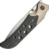 We Knife Co Ltd Guthrie Bolster Lock Folding Knife 4" CPM-20CV Champagne Titanium