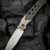 We Knife Co Ltd Guthrie Bolster Lock Folding Knife 4" CPM-20CV Champagne Titanium