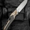 We Knife Co Ltd Guthrie Bolster Lock Folding Knife 4" CPM-20CV Champagne Titanium