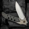 We Knife Co Ltd Guthrie Bolster Lock Folding Knife 4" CPM-20CV Champagne Titanium