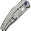 We Knife Co Ltd Kyklos Framelock Damascus 3.75in Folding Knife
