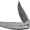 We Knife Co Ltd Kyklos Framelock Damascus 3.75in Folding Knife