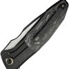 We Knife Co Ltd Archeozoic 4" Bohler M390 Interframe Lock Folding Knife Black