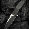 We Knife Co Ltd Archeozoic 4" Bohler M390 Interframe Lock Folding Knife Black
