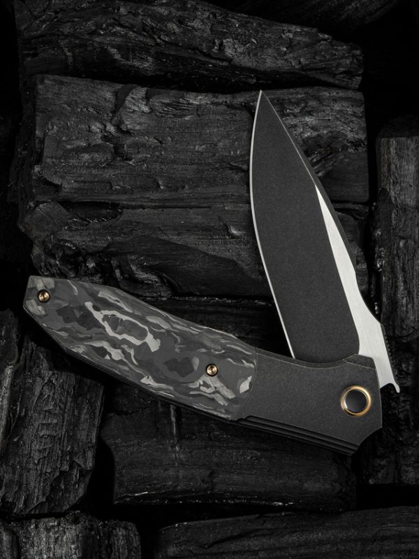 We Knife Co Ltd Archeozoic 4" Bohler M390 Interframe Lock Folding Knife Black