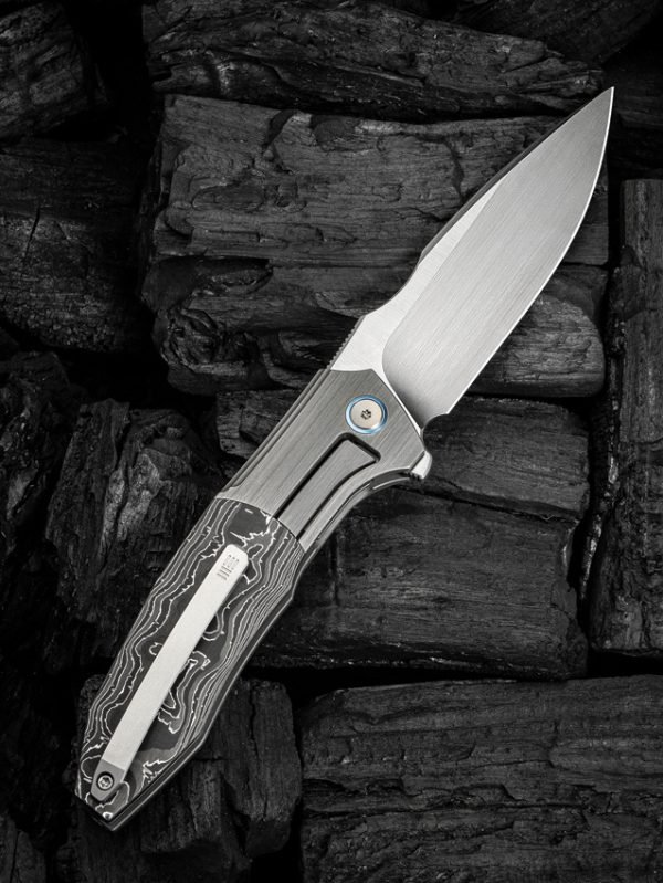 WE230912_add_07 We Knife Co Ltd Archeozoic 4" M390 Gray Titanium Folding Knife