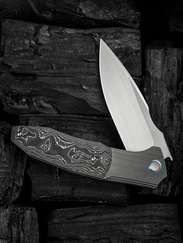 WE230912_add_08 We Knife Co Ltd Archeozoic 4" M390 Gray Titanium Folding Knife