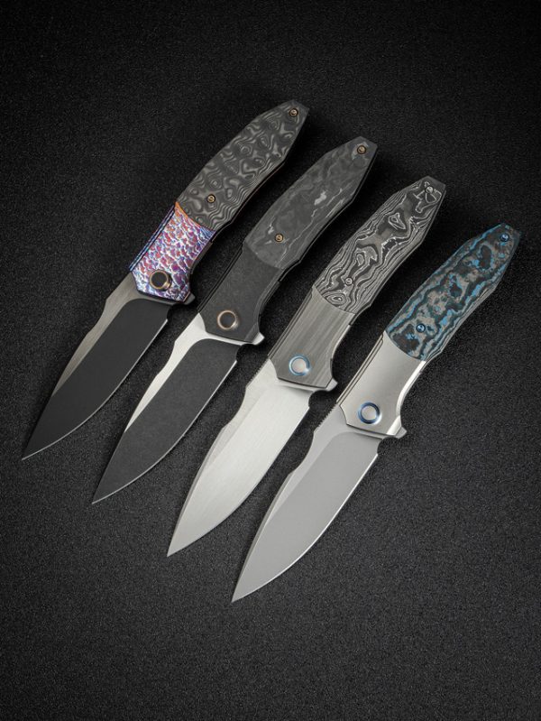 WE230912_add_09 We Knife Co Ltd Archeozoic 4" M390 Gray Titanium Folding Knife