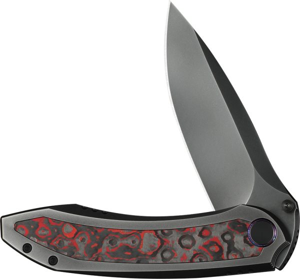 We Knife Co Ltd Winsome Framelock 3.75" Gray Titanium Folding Knife