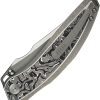We Knife Co Ltd Quinseris Nested Framelock Gray Titanium 4" M390