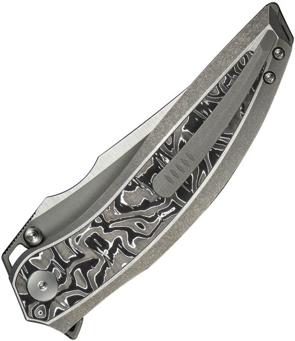 We Knife Co Ltd Quinseris Nested Framelock Gray Titanium 4" M390
