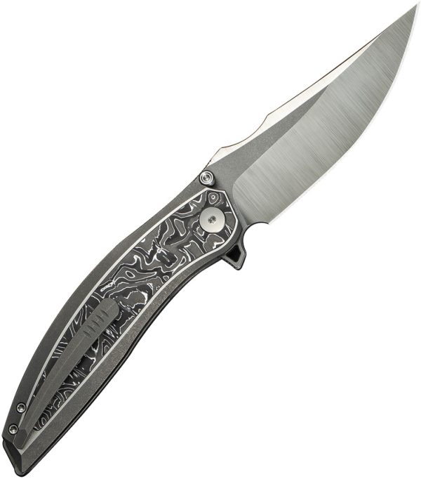 We Knife Co Ltd Quinseris Nested Framelock Gray Titanium 4" M390