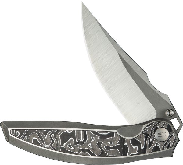 We Knife Co Ltd Quinseris Nested Framelock Gray Titanium 4" M390