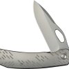 We Knife Co Ltd Inmate Framelock Folding Knife 3.75" CPM-20CV Gray Titanium