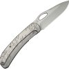 We Knife Co Ltd Inmate Framelock Folding Knife 3.75" CPM-20CV Gray Titanium